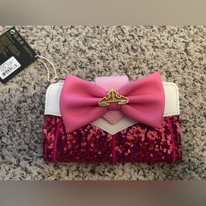 Sleeping Beauty Aurora Sequin Flap Wallet